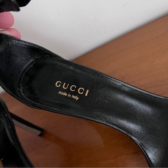 Gucci Ursula Horsebit Ankle Strap Heeled Sandals - Picture 7 of 9